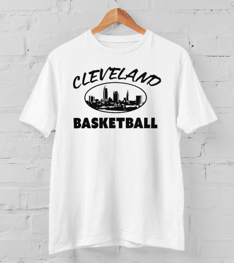 Cleveland Basketball Land Skyline Collective T-Shirt