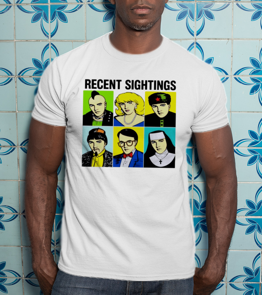 Recent Sightings Pop Art Icon Portraits T-Shirt