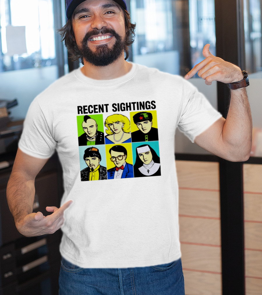Recent Sightings Pop Art Icon Portraits T-Shirt