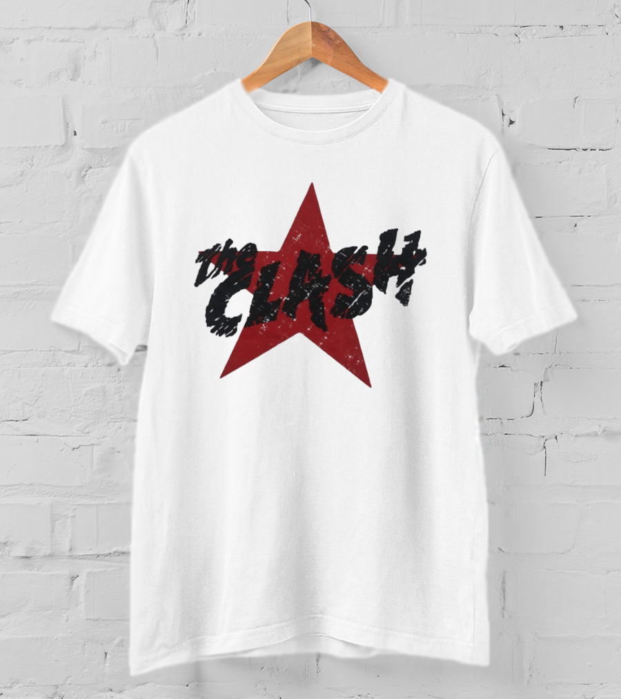 The Clash Red Star Vintage Punk T-Shirt