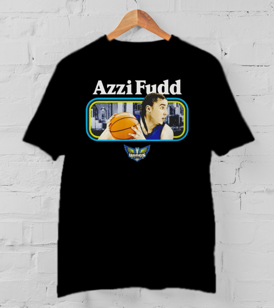 Azzi Fudd Dallas Wings Basketball Player With Team T-Shirt