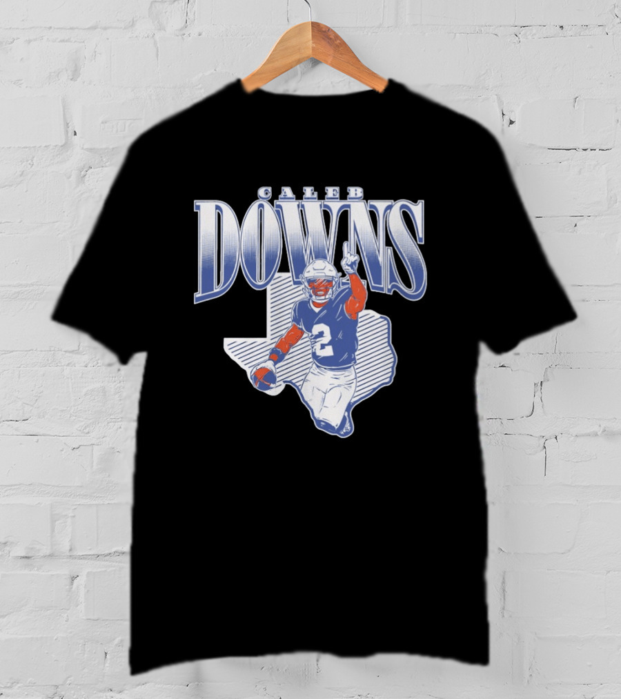 Caleb Downs Number 2 Texas Football Star Dallas Cowboys T-Shirt