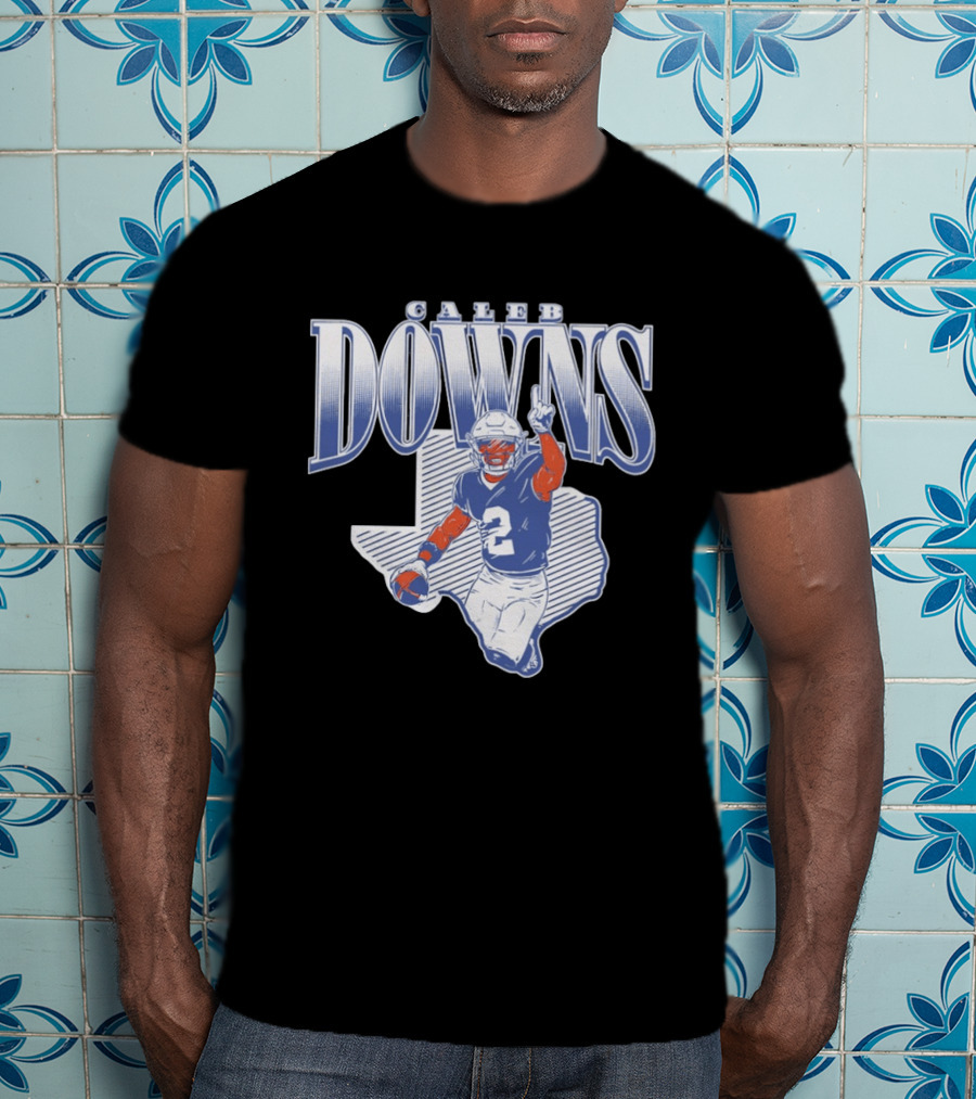 Caleb Downs Number 2 Texas Football Star Dallas Cowboys T-Shirt