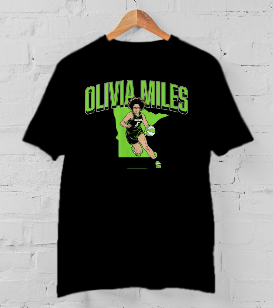 Olivia Miles Minnesota Lynx Basketball Star T-Shirt