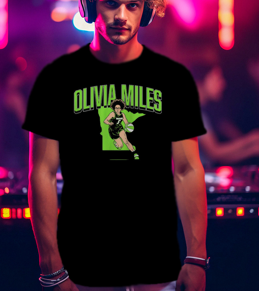 Olivia Miles Minnesota Lynx Basketball Star T-Shirt