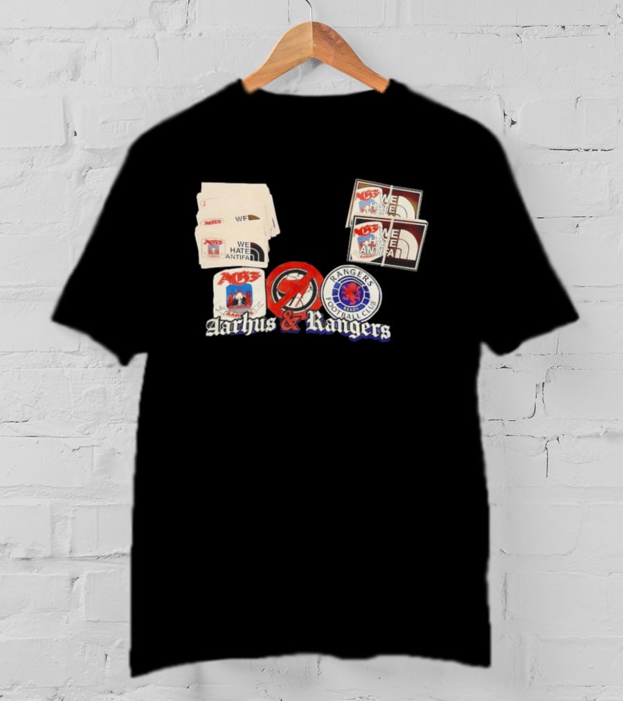 Rangers Football Club Aarhus Gymnastikforening We Hate Antifa T-Shirt