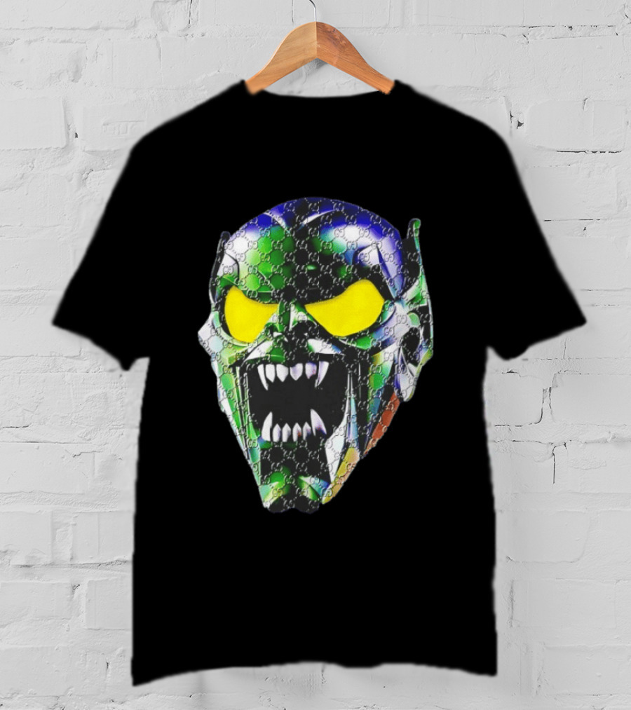 Spider Man Green Goblin Fierce Face With Distinct Texture T-Shirt