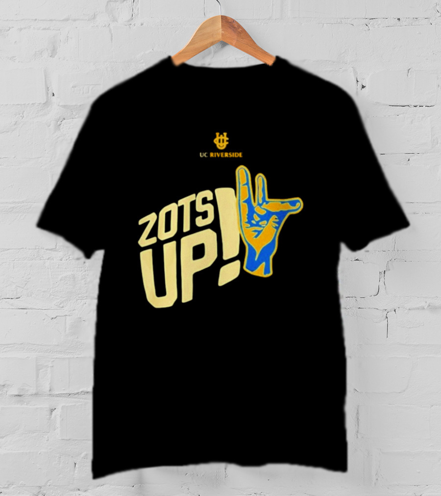 UC Riverside Zot Hand Sign Zots Up T-Shirt