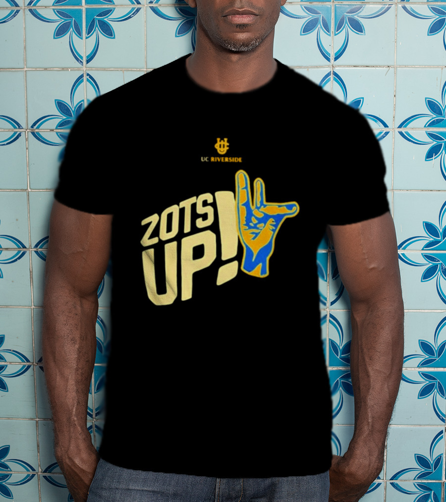 UC Riverside Zot Hand Sign Zots Up T-Shirt