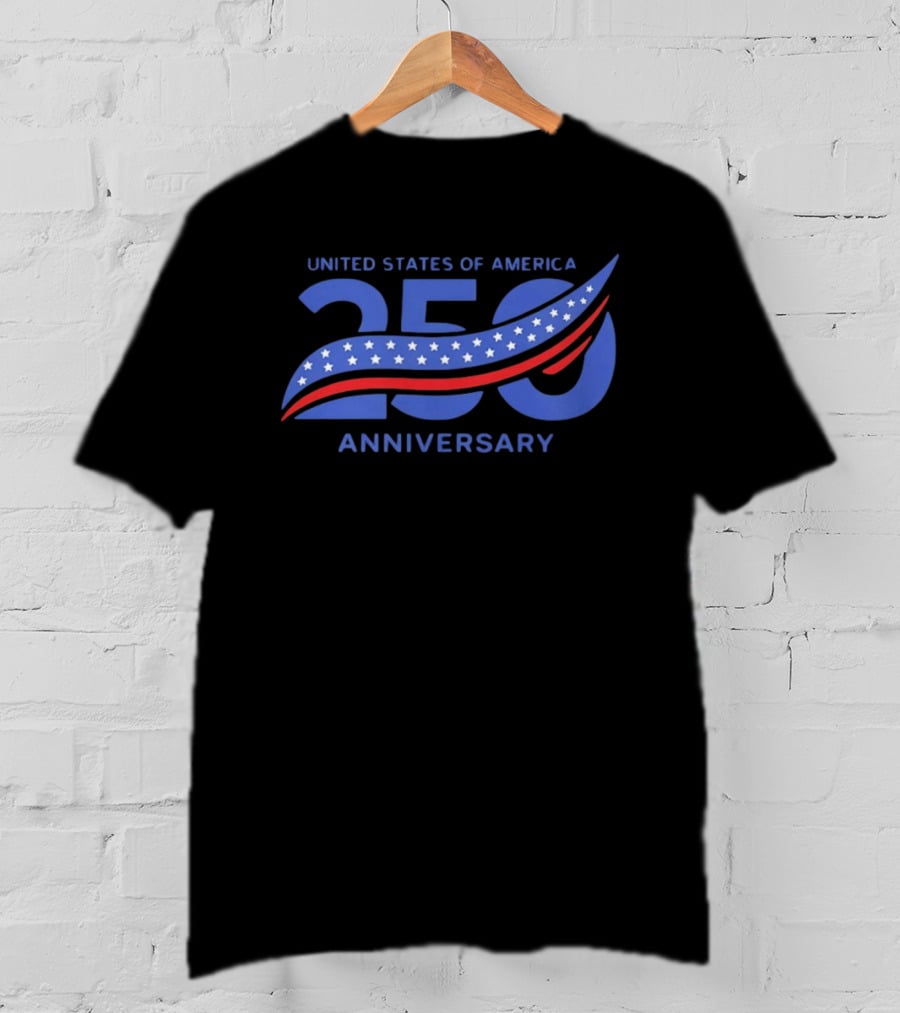 United States Of America 250 Anniversary Semiquincentennial Flag Stars And Stripes T-Shirt