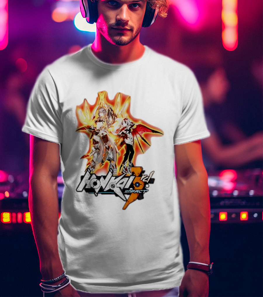 Honkai Impact 3rd HoYoverse Flame Armor Characters T-Shirt