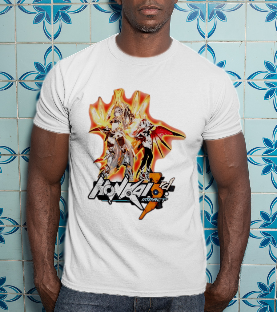 Honkai Impact 3rd HoYoverse Flame Armor Characters T-Shirt