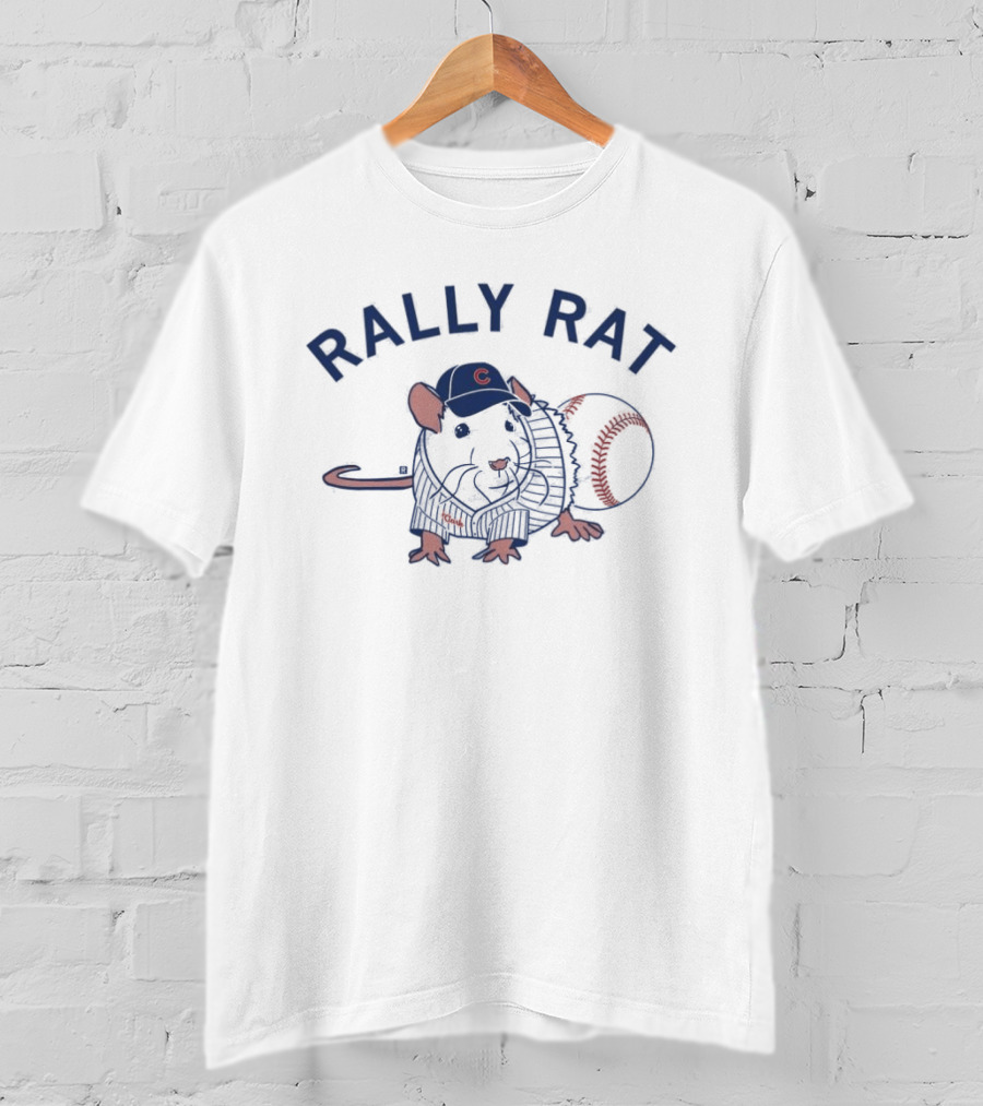 Rally Rat Baseball Fan With Cap T-Shirt
