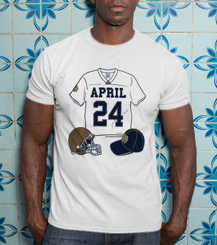 Notre Dame April 24 Football Jersey 2026 T-Shirt