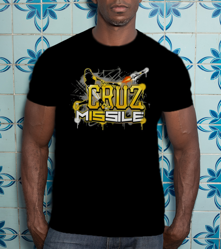 Cruz M15sile O'Neil Cruz Pittsburgh Pirates Baseball Graffiti T-Shirt