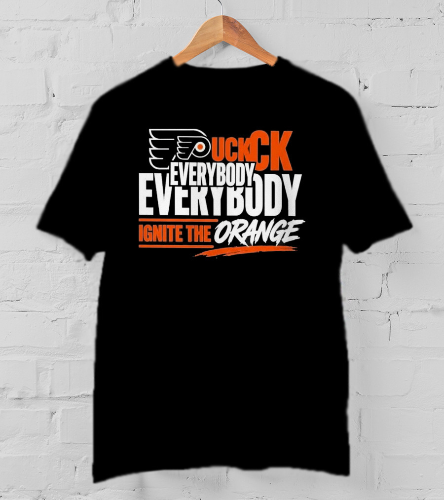 Philadelphia Flyers Puck Everybody Ignite The Orange T-Shirt