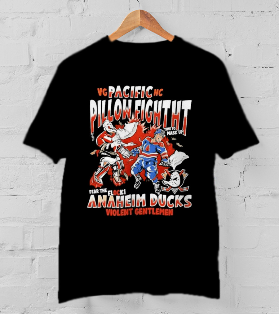 VG Pacific HC Pillow Fight Anaheim Ducks Violent Gentlemen T-Shirt