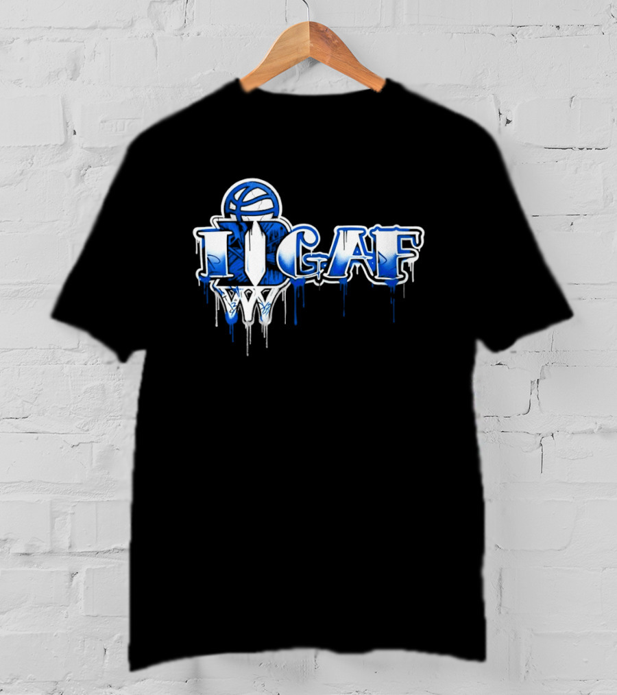 IDGAF Duke Basketball Graffiti Style Blue Devils T-Shirt