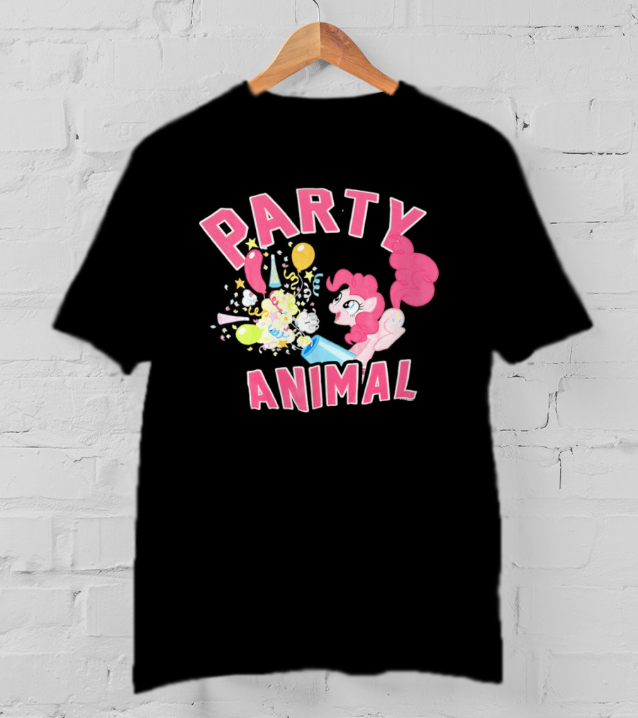 My Little Pony Party Animal Pinkie Pie Celebration Balloons Confetti T-Shirt