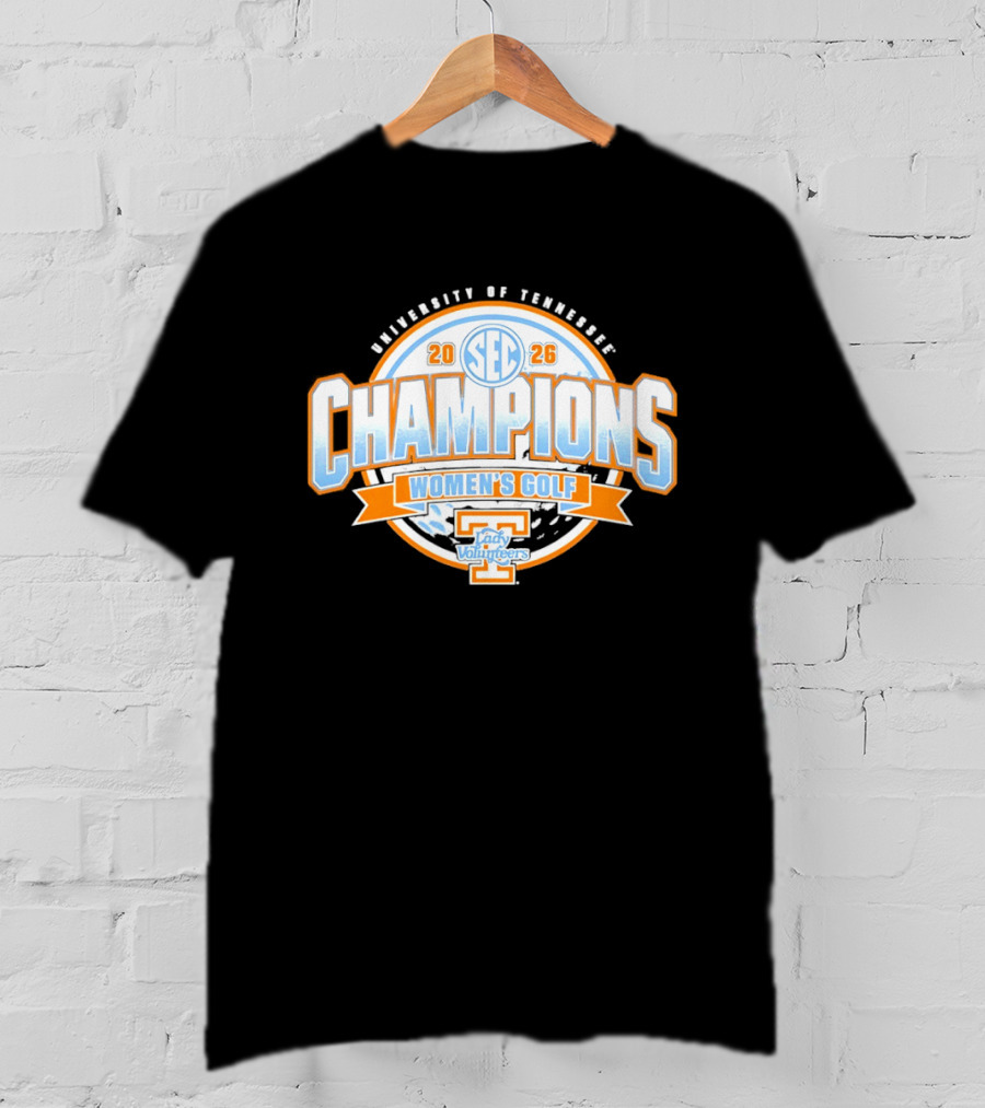 University Of Tennessee SEC 2026 Champions Women's Golf Lady Volunteers T-Shirt