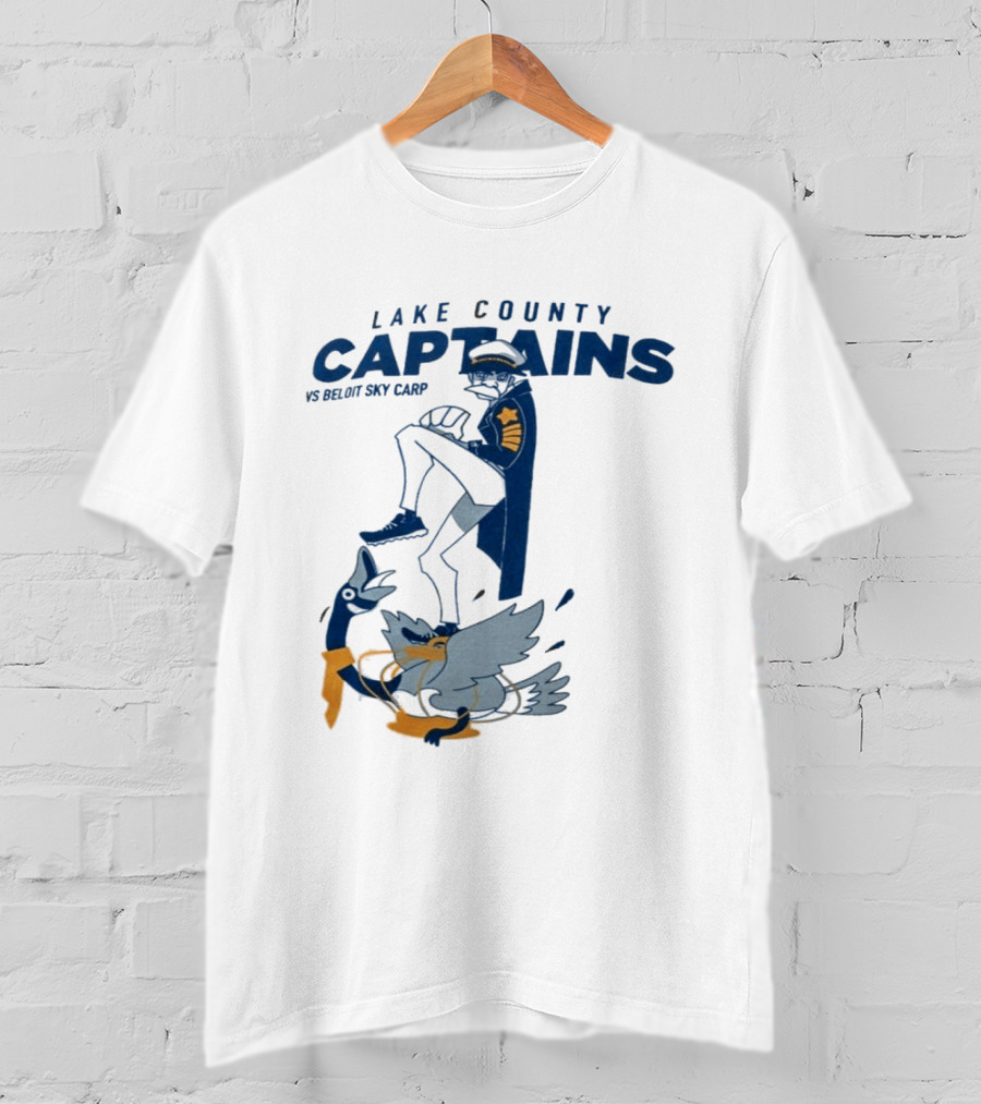 2026 Lake County Captains Vs Beloit Sky Carp Baseball Event T-Shirt