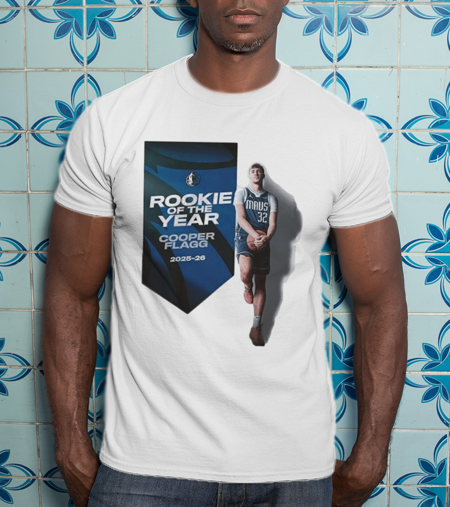 Rookie Of The Year Cooper Flagg 2025 26 Dallas Mavericks Mavs 32 T-Shirt