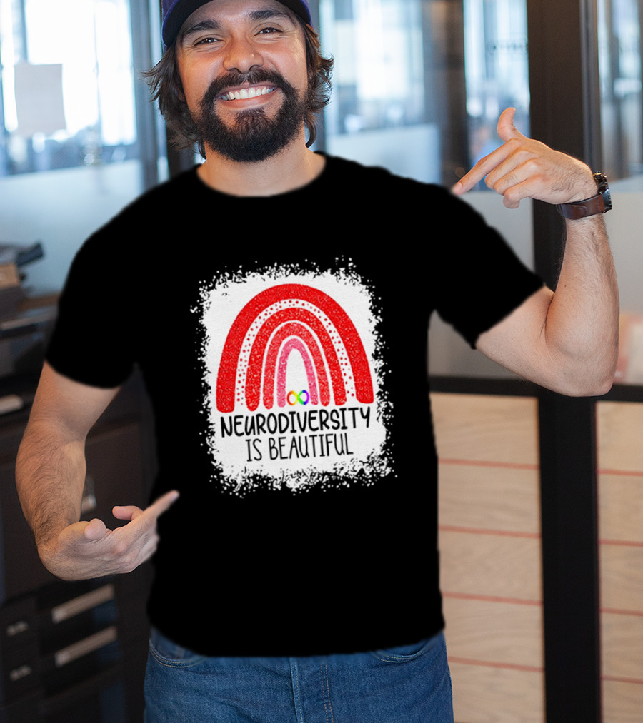 Neurodiversity Is Beautiful Rainbow Infinity T-Shirt