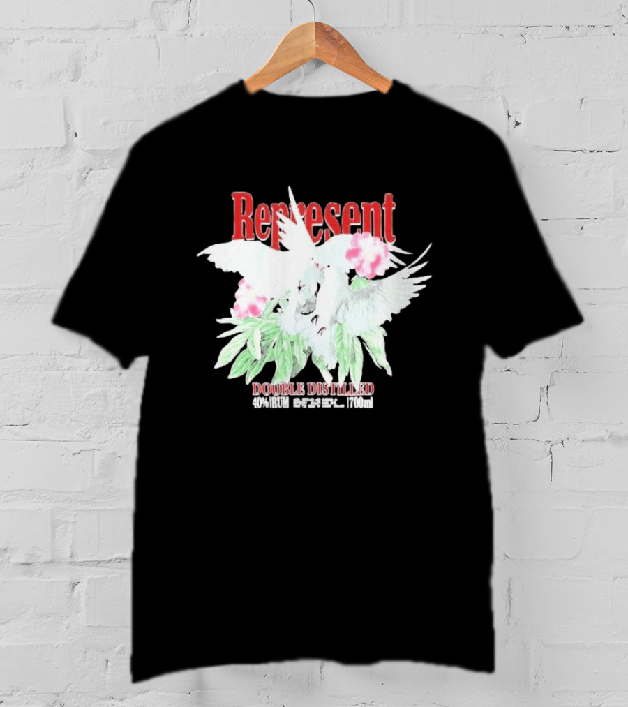 Represent Double Distilled Dove And Floral Elements Cade Cavalli T-Shirt