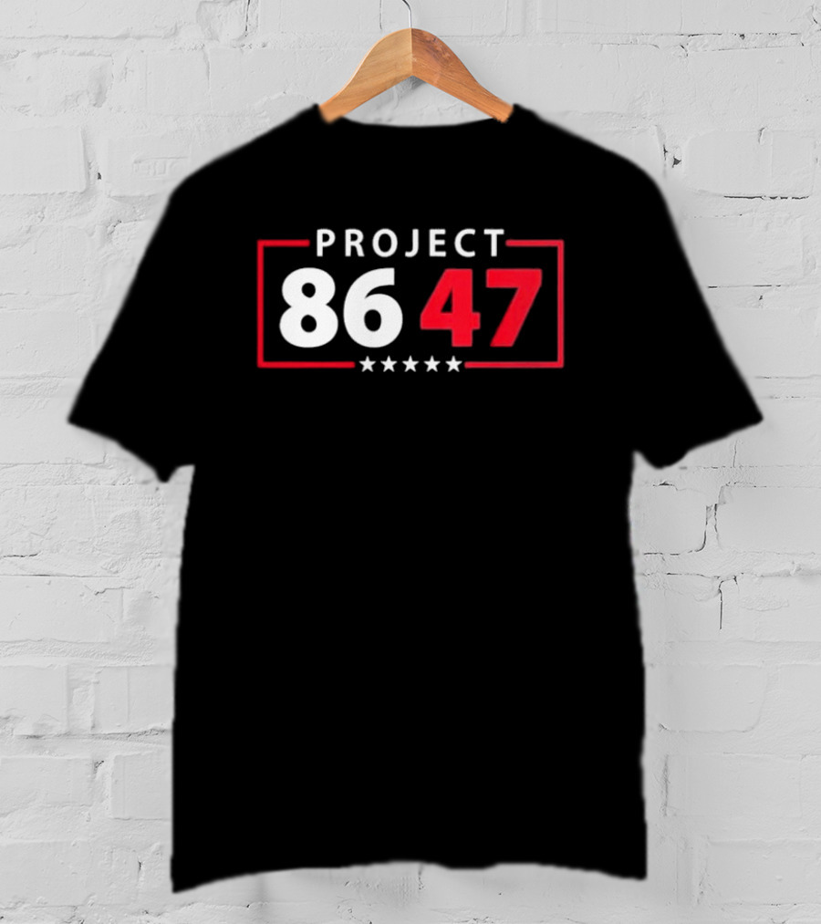 Project 8647 White Red Stars T-Shirt