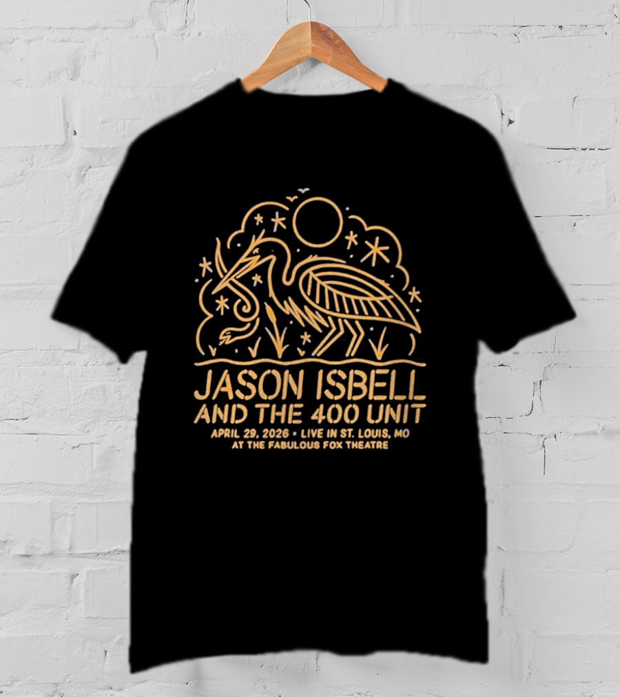 Jason Isbell And The 400 Unit Live St. Louis MO Apr 29 2026 The Pageant Event Tour T-Shirt