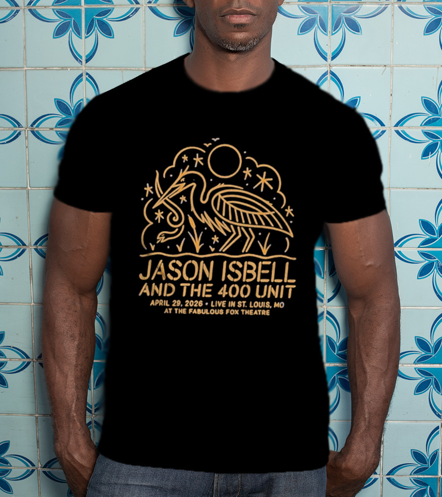 Jason Isbell And The 400 Unit Live St. Louis MO Apr 29 2026 The Pageant Event Tour T-Shirt