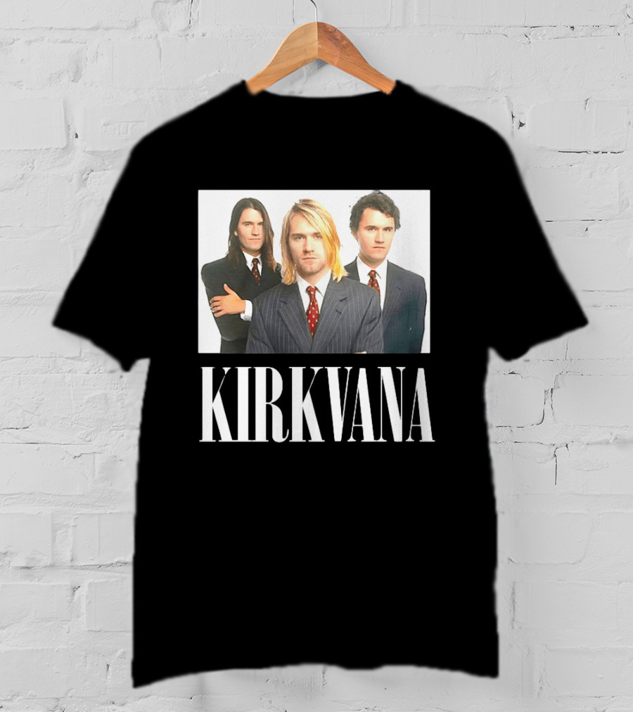 Kirkvana Nirvana Album Covers Suits Band Members T-Shirt