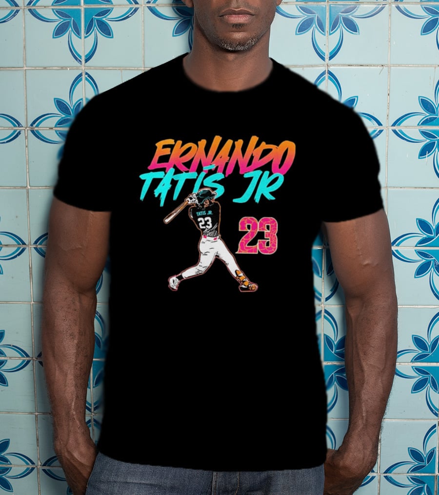 Fernando Tatis Jr 23 San Diego Padres City Edition Swing T-Shirt