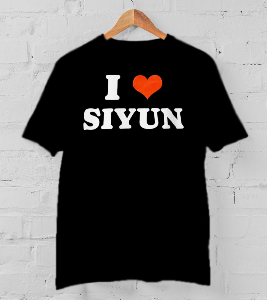 I Love Siyun Red Heart T-Shirt