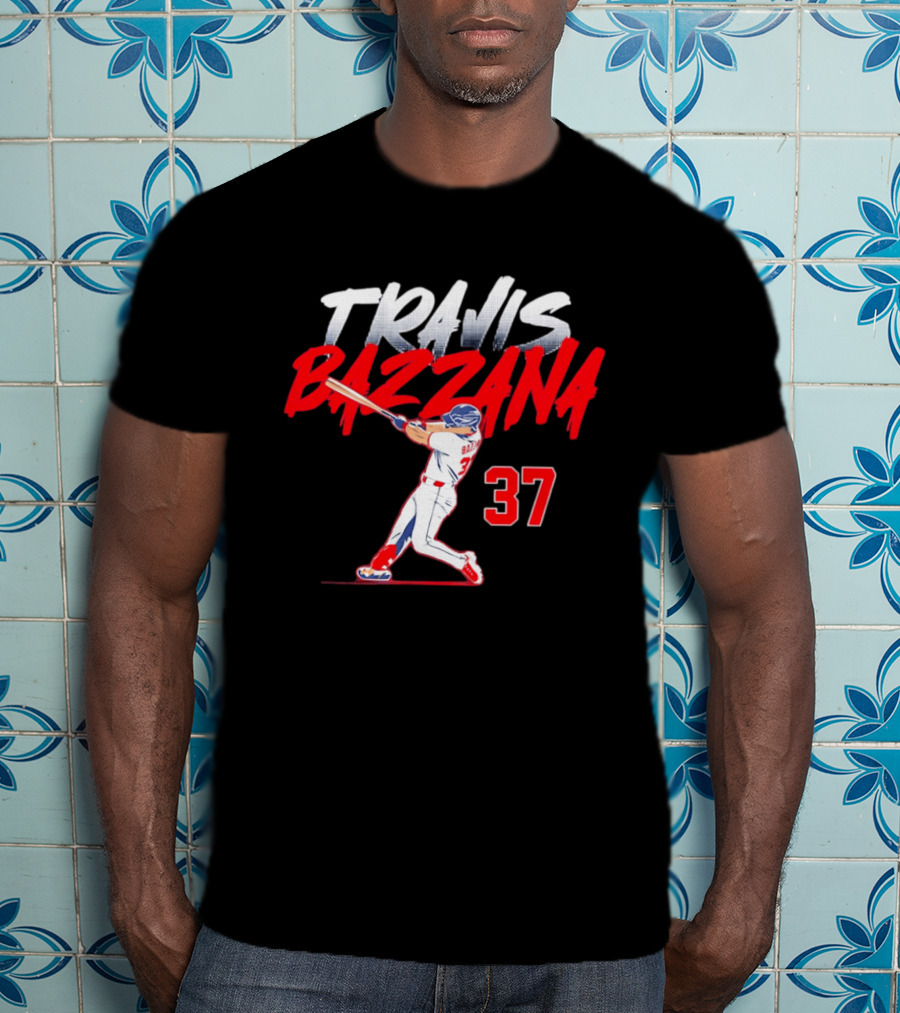 Travis Bazzana 37 Baseball Swing Cleveland Guardians Slugger T-Shirt