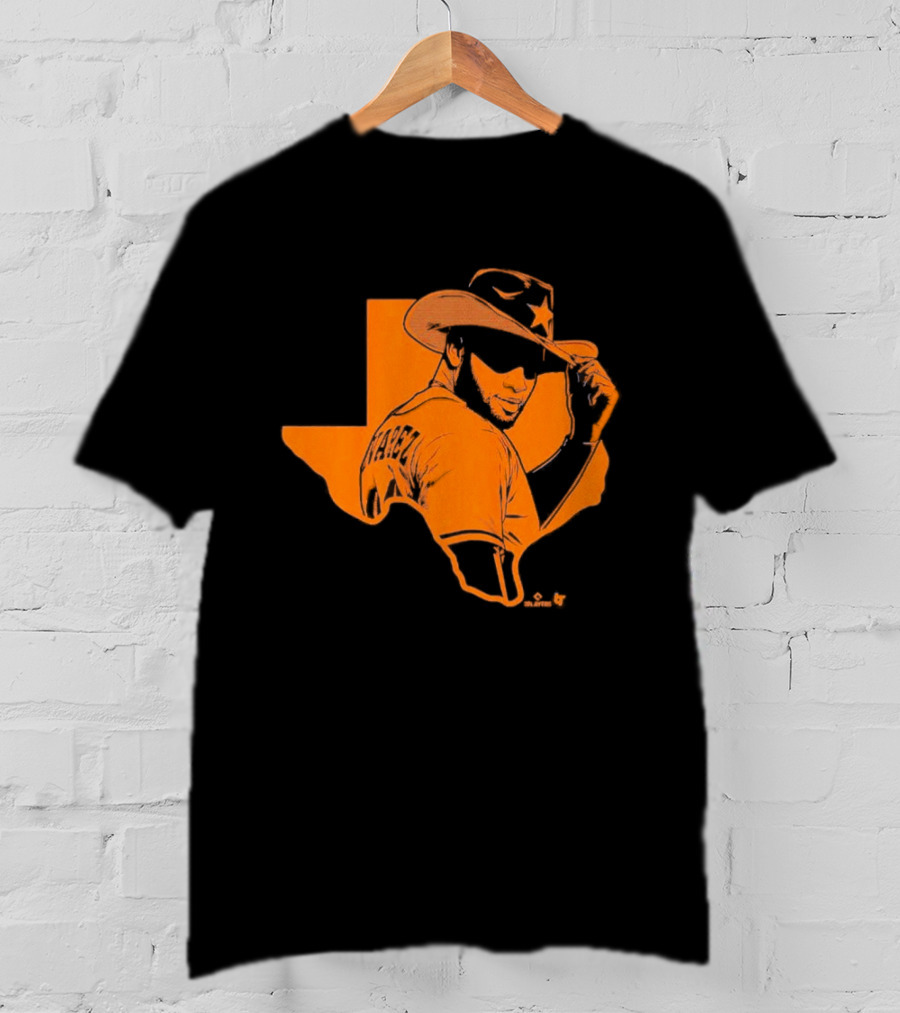 Yordan Alvarez Texas Cowboy Silhouette Hat T-Shirt