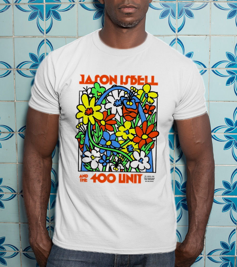 Jason Isbell The 400 Unit St. Louis Fabulous Fox Theatre April 29 2026 Flower Arch T-Shirt