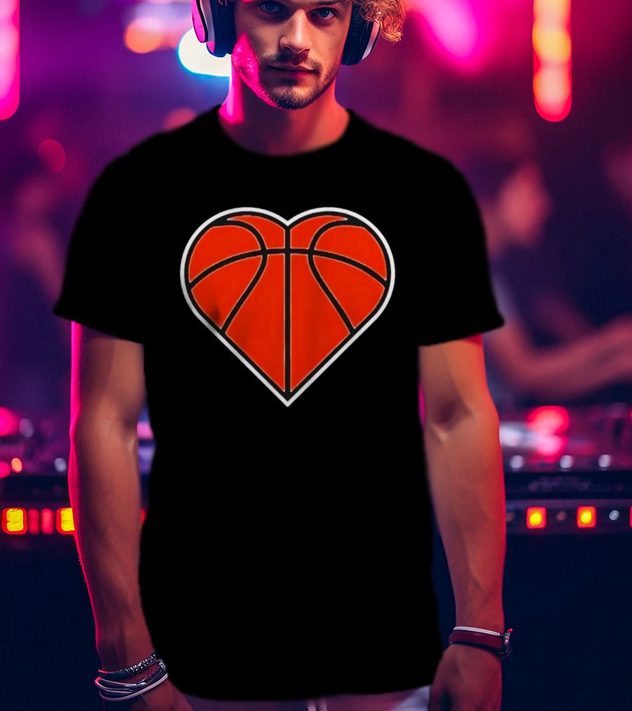 New York Knicks Basketball Heart T-Shirt