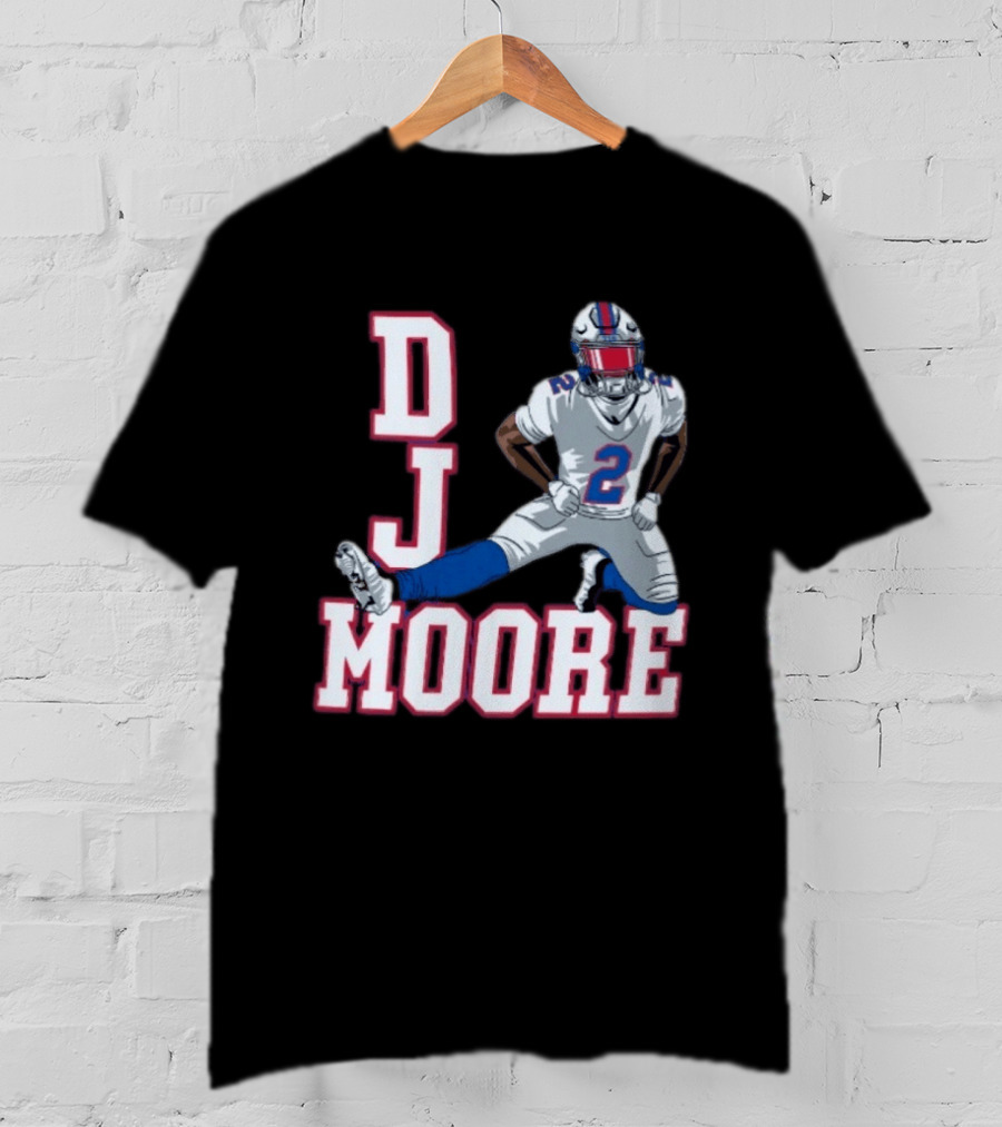 DJ Moore Buffalo Football Jersey Number 2 Athletic Pose T-Shirt