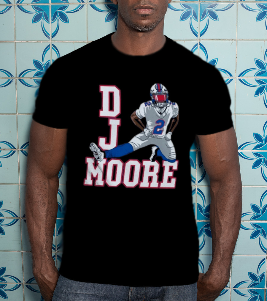 DJ Moore Buffalo Football Jersey Number 2 Athletic Pose T-Shirt