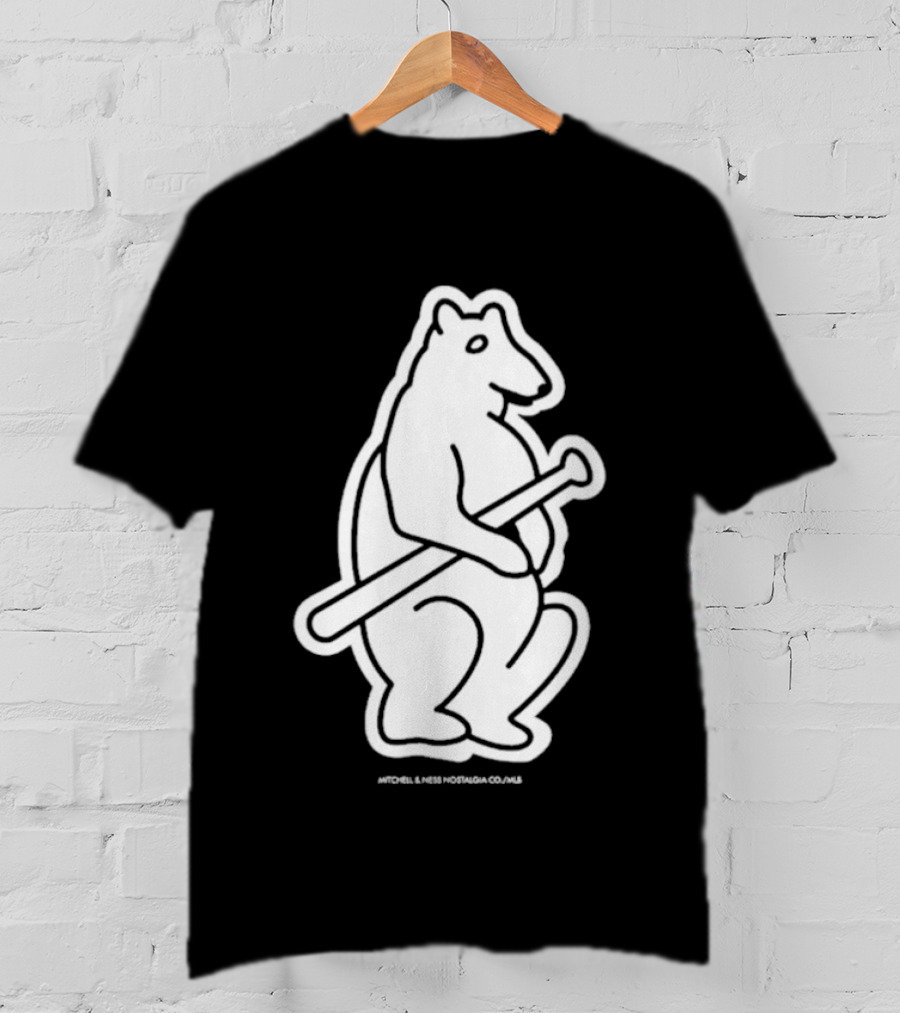 Chicago Cubs Mitchell & Ness Vintage Bear With Bat T-Shirt