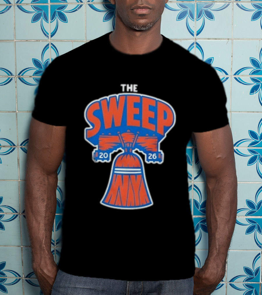 New York Knicks The Sweep 2026 Liberty Bell Motif T-Shirt