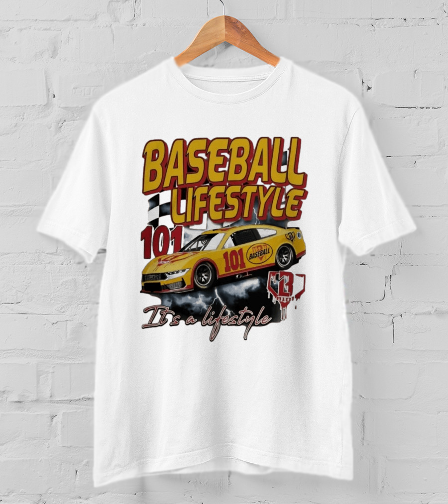 Baseball Lifestyle 101 Racing Car It's A Lifestyle 43RPM T-Shirt