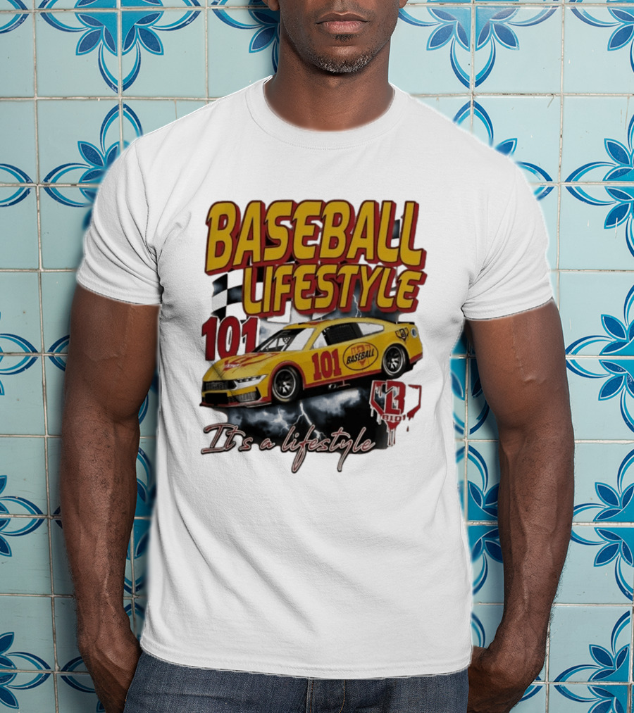 Baseball Lifestyle 101 Racing Car It's A Lifestyle 43RPM T-Shirt