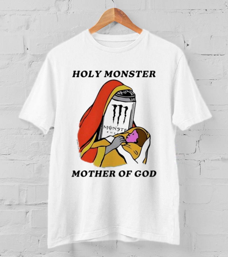 Holy Monster Mother Of God Energy Drink Can T-Shirt