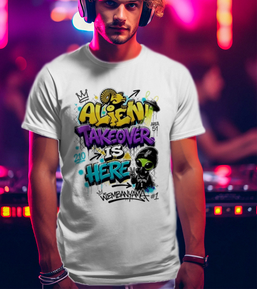 Alien Takeover Is Here Wembanyama T-Shirt