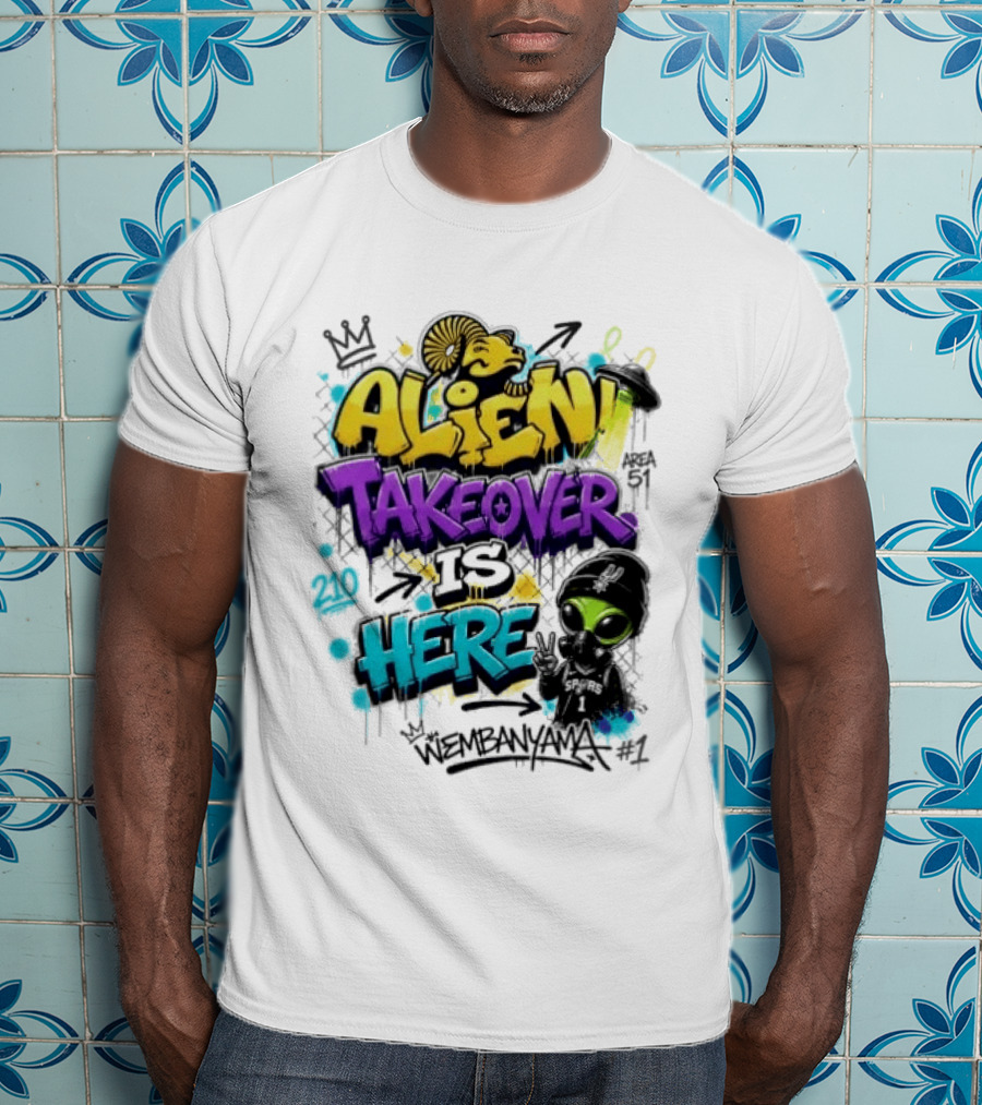 Alien Takeover Is Here Wembanyama T-Shirt
