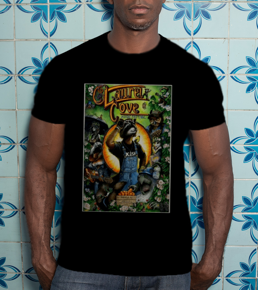 Laurel Cove Music Festival Pineville KY June 11 13 2026 Tour Animals With Instruments T-Shirt