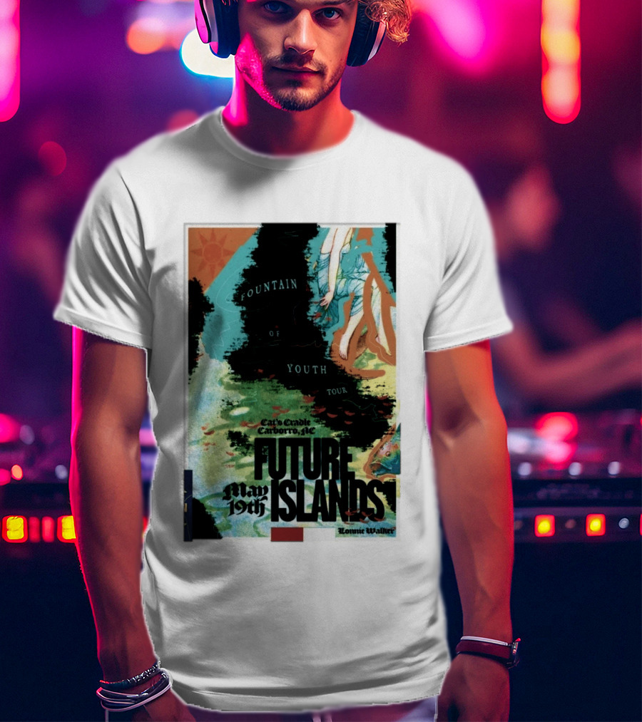 May 19 2026 Future Islands At Cat's Cradle Carrboro NC Fountain Of Youth Tour T-Shirt