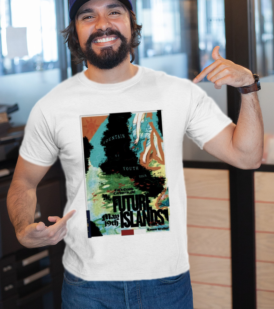May 19 2026 Future Islands At Cat's Cradle Carrboro NC Fountain Of Youth Tour T-Shirt